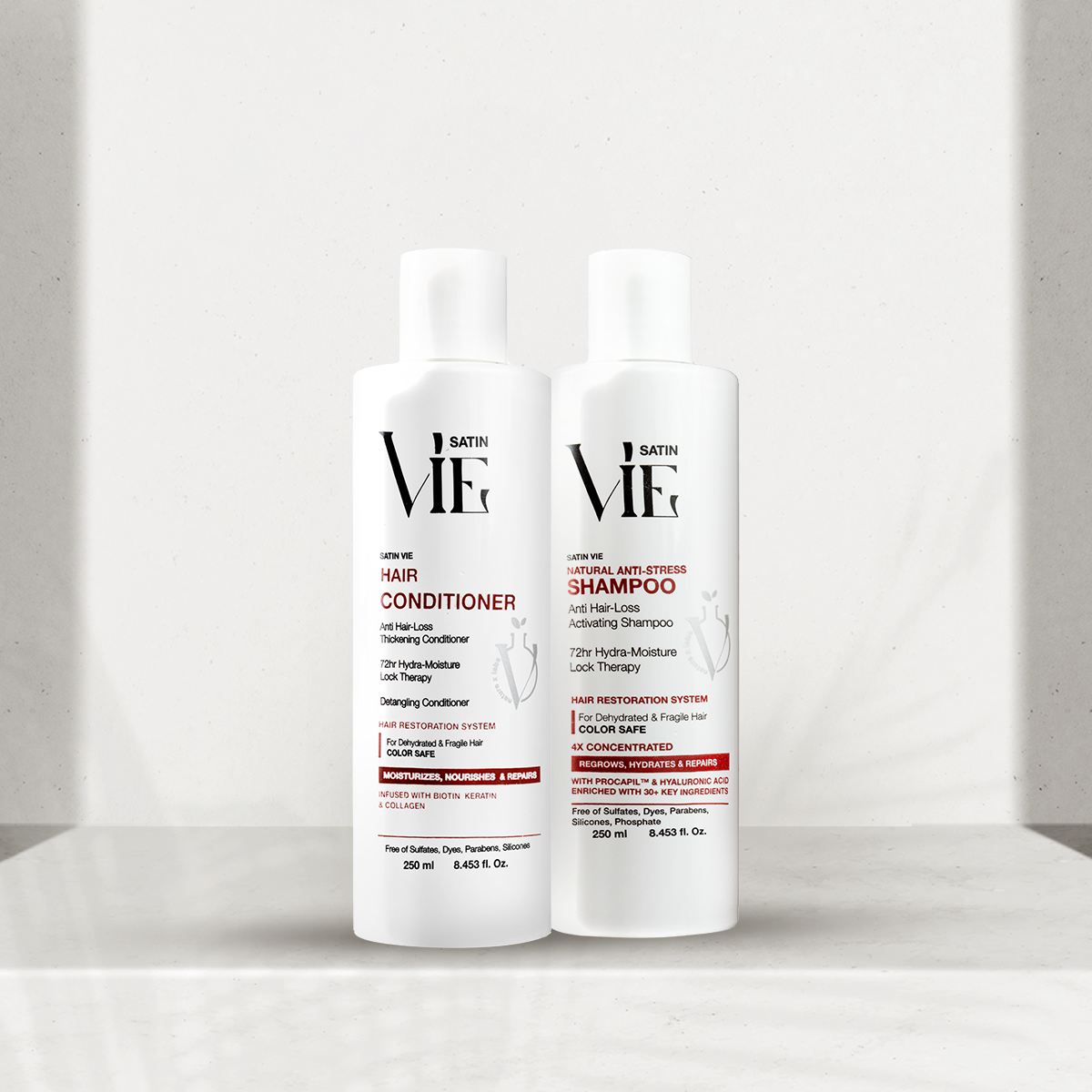 VIE™ Hair Treatment Kit - Strength, Shine, and Scalp Regeneration Bundle - 250ml