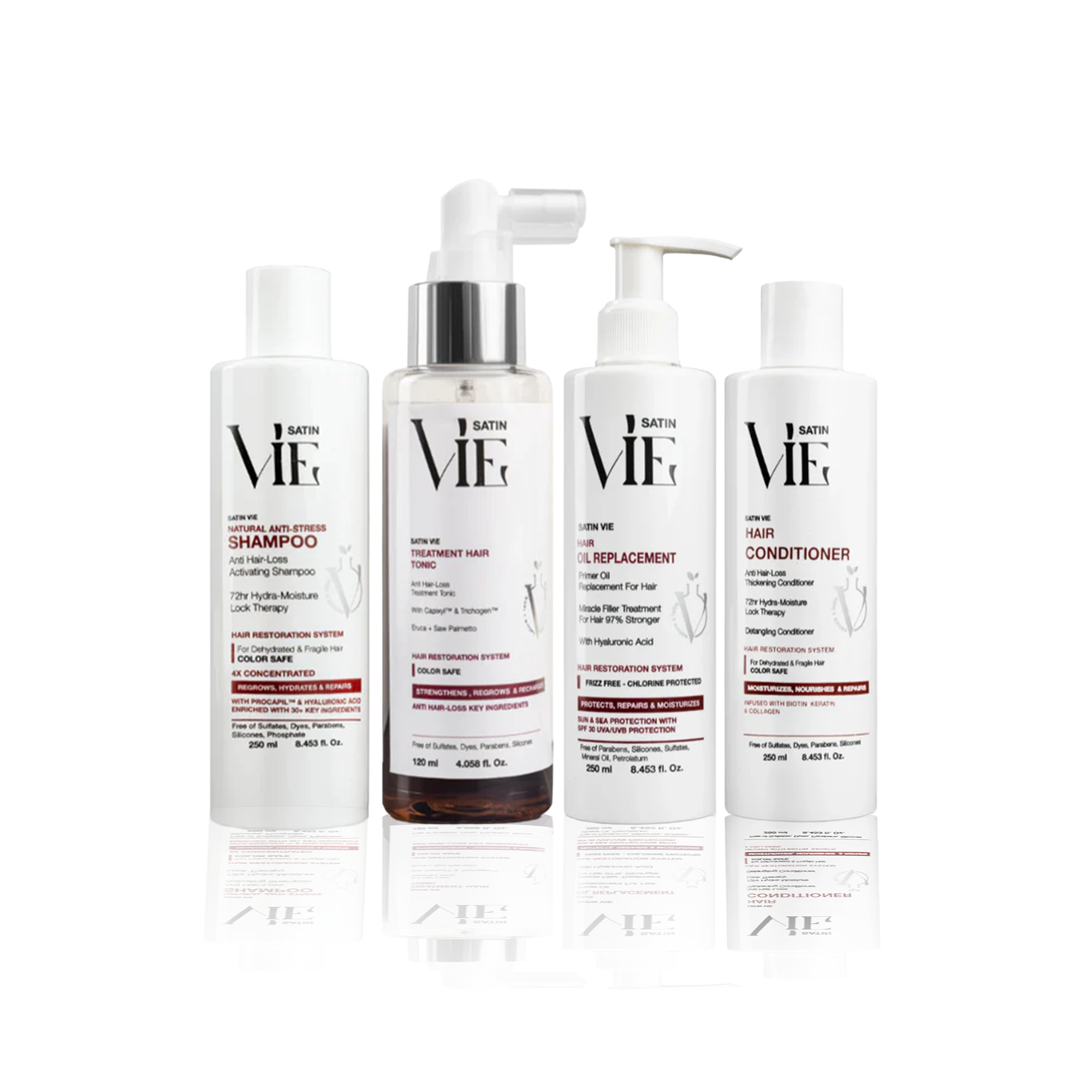 Satin Vie Complete Hair Restoration Bundle - 250ml
